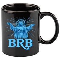 Funny Easter Jesus BRB Be Right Back 11oz C Handle Ceramic Mug