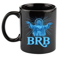 Funny Easter Jesus BRB Be Right Back 11oz C Handle Ceramic Mug