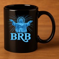 Funny Easter Jesus BRB Be Right Back 11oz C Handle Ceramic Mug