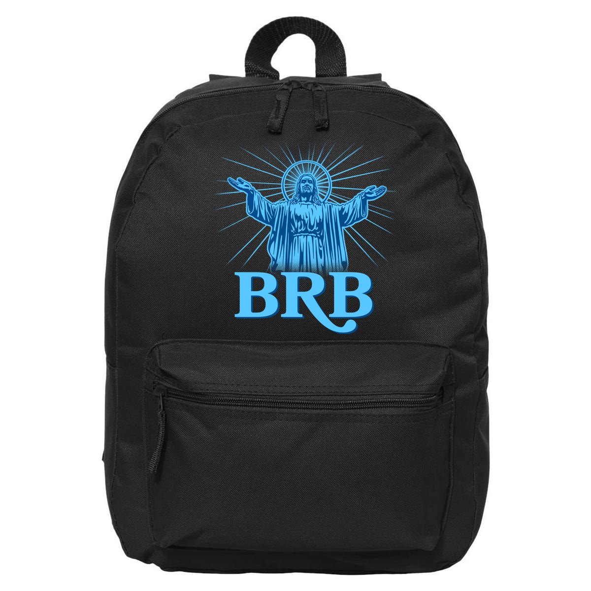 Funny Easter Jesus BRB Be Right Back 16 in Basic Backpack
