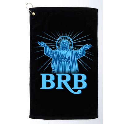 Funny Easter Jesus BRB Be Right Back Platinum Collection Golf Towel