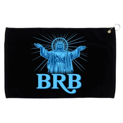 Funny Easter Jesus BRB Be Right Back Grommeted Golf Towel