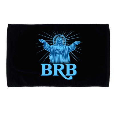 Funny Easter Jesus BRB Be Right Back Microfiber Hand Towel