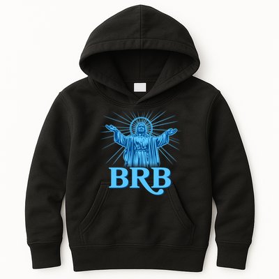 Funny Easter Jesus BRB Be Right Back Kids Hoodie
