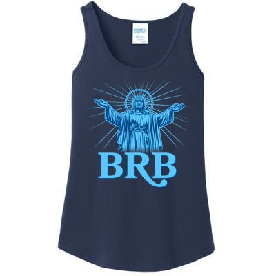 Funny Easter Jesus BRB Be Right Back Ladies Essential Tank