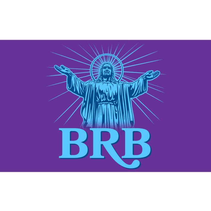 Funny Easter Jesus BRB Be Right Back Bumper Sticker