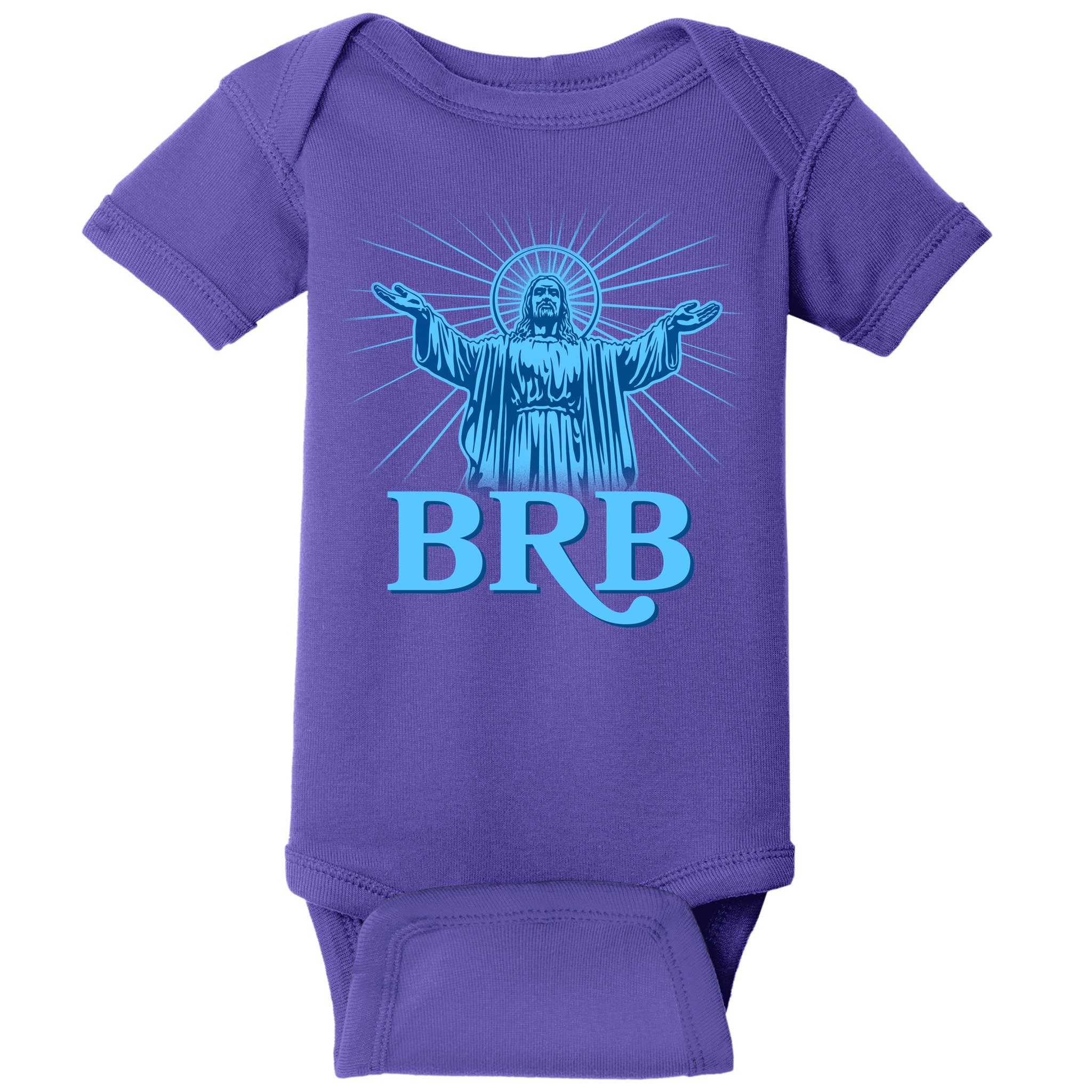 Funny Easter Jesus BRB Be Right Back Baby Bodysuit