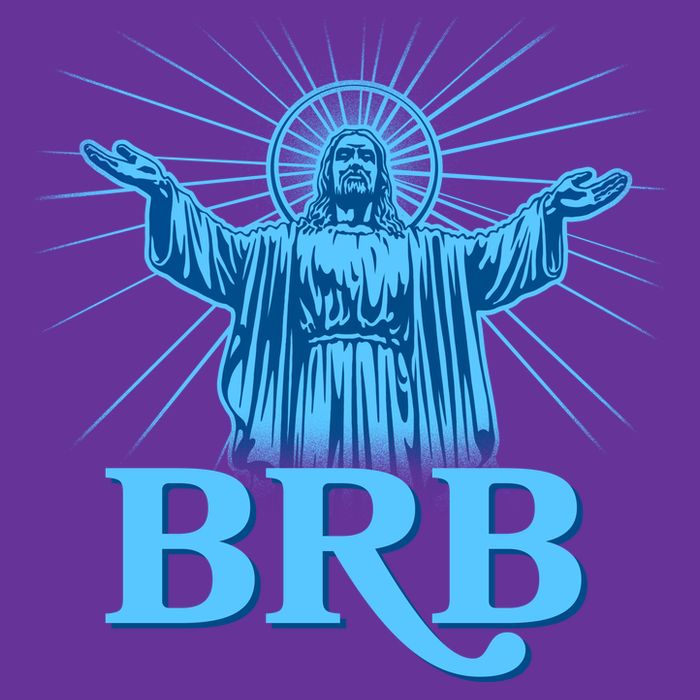 Funny Easter Jesus BRB Be Right Back Tie-Dye T-Shirt