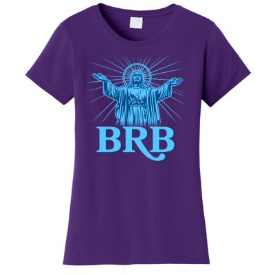 Funny Easter Jesus BRB Be Right Back Women's T-Shirt