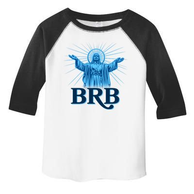 Funny Easter Jesus BRB Be Right Back Toddler Fine Jersey T-Shirt