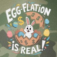 Funny Easter Jokes On Egg Inflation Eggflation Eggflation Legacy Tie Dye Trucker Hat