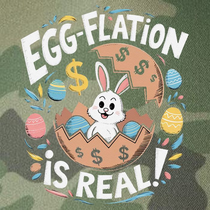 Funny Easter Jokes On Egg Inflation Eggflation Eggflation Legacy Tie Dye Trucker Hat