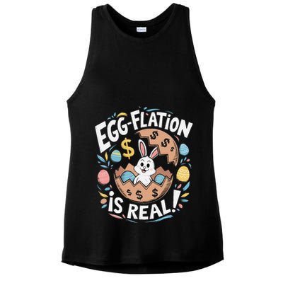 Funny Easter Jokes On Egg Inflation Eggflation Eggflation Ladies PosiCharge Tri-Blend Wicking Tank