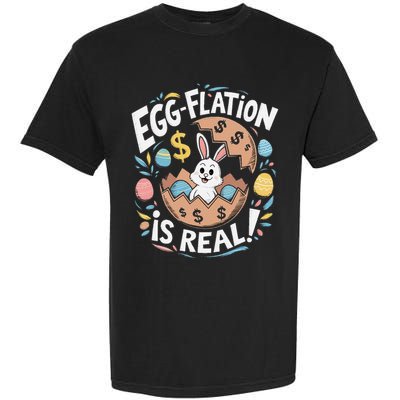 Funny Easter Jokes On Egg Inflation Eggflation Eggflation Garment-Dyed Heavyweight T-Shirt