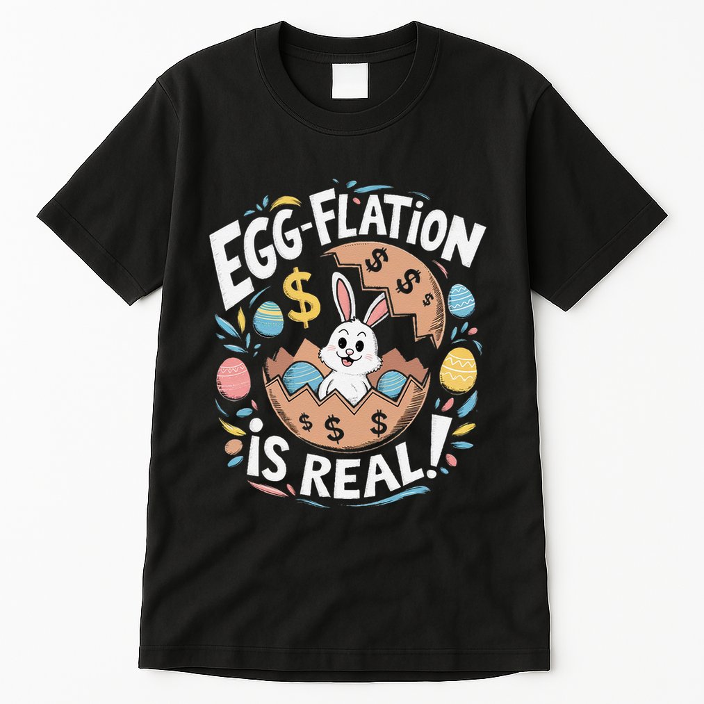 Funny Easter Jokes On Egg Inflation Eggflation Eggflation Tall T-Shirt