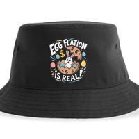 Funny Easter Jokes On Egg Inflation Eggflation Eggflation Sustainable Bucket Hat