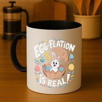 Funny Easter Jokes On Egg Inflation Eggflation Eggflation Mug