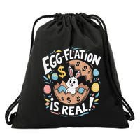 Funny Easter Jokes On Egg Inflation Eggflation Eggflation Drawstring Bag