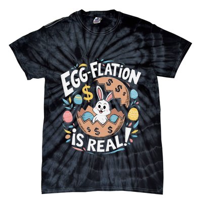 Funny Easter Jokes On Egg Inflation Eggflation Eggflation Tie-Dye T-Shirt