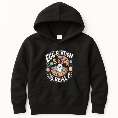 Funny Easter Jokes On Egg Inflation Eggflation Eggflation Kids Hoodie
