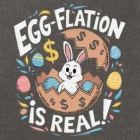 Funny Easter Jokes On Egg Inflation Eggflation Eggflation Cotton Canvas Backpack