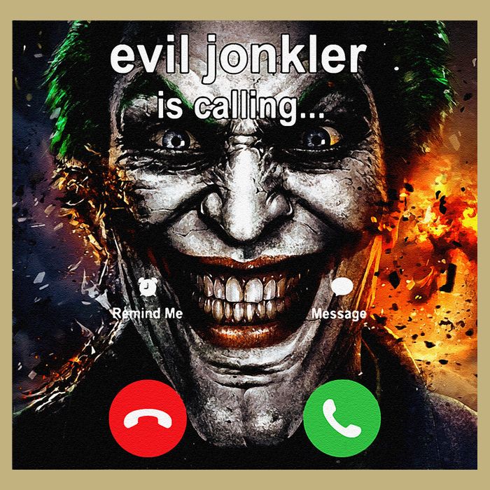 Funny Evil Jonkler Is Calling Halloween Button