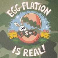 Funny Easter Jokes On Egg Inflation Eggflation Eggflation Legacy Tie Dye Trucker Hat