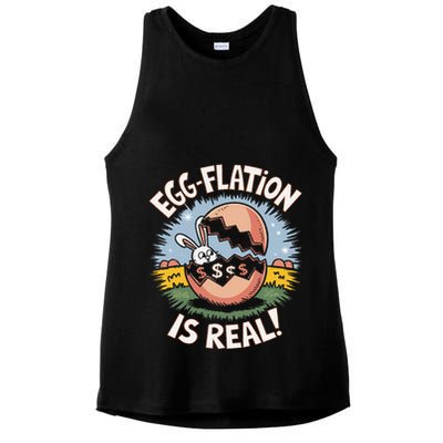 Funny Easter Jokes On Egg Inflation Eggflation Eggflation Ladies PosiCharge Tri-Blend Wicking Tank