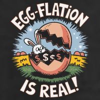 Funny Easter Jokes On Egg Inflation Eggflation Eggflation Cool Comfort Performance Bucket Hat