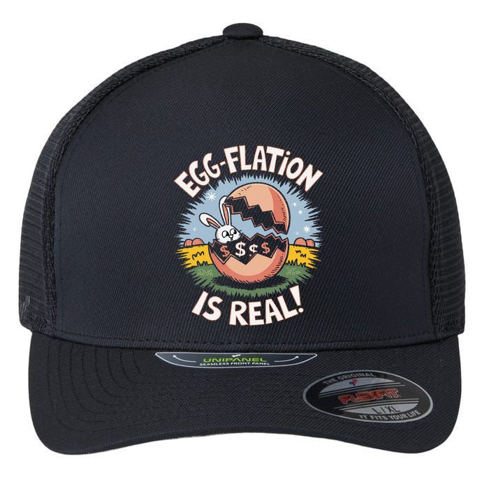 Funny Easter Jokes On Egg Inflation Eggflation Eggflation Flexfit Unipanel Trucker Cap