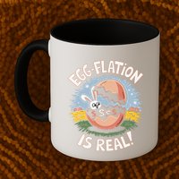 Funny Easter Jokes On Egg Inflation Eggflation Eggflation Mug