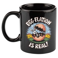 Funny Easter Jokes On Egg Inflation Eggflation Eggflation 11oz C Handle Ceramic Mug