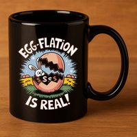 Funny Easter Jokes On Egg Inflation Eggflation Eggflation 11oz C Handle Ceramic Mug