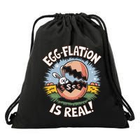Funny Easter Jokes On Egg Inflation Eggflation Eggflation Drawstring Bag