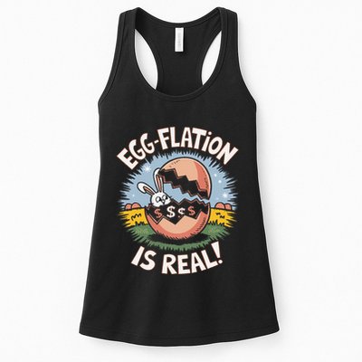 Funny Easter Jokes On Egg Inflation Eggflation Eggflation Womens Tank Top