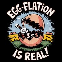 Funny Easter Jokes On Egg Inflation Eggflation Eggflation Pom Pom 12in Knit Beanie