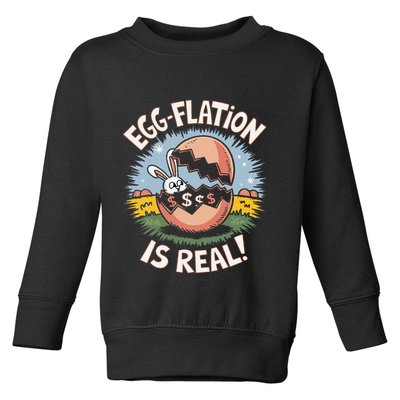 Funny Easter Jokes On Egg Inflation Eggflation Eggflation Toddler Sweatshirt