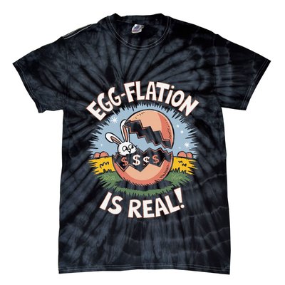 Funny Easter Jokes On Egg Inflation Eggflation Eggflation Tie-Dye T-Shirt