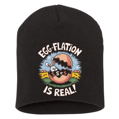 Funny Easter Jokes On Egg Inflation Eggflation Eggflation Short Acrylic Beanie