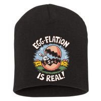 Funny Easter Jokes On Egg Inflation Eggflation Eggflation Short Acrylic Beanie