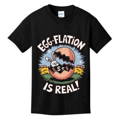 Funny Easter Jokes On Egg Inflation Eggflation Eggflation Kids T-Shirt