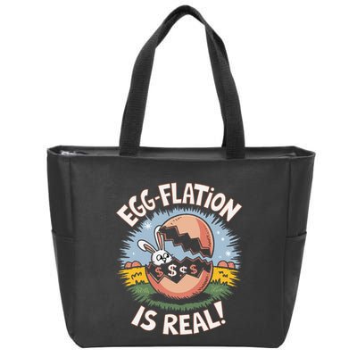 Funny Easter Jokes On Egg Inflation Eggflation Eggflation Zip Tote Bag