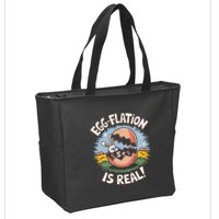 Funny Easter Jokes On Egg Inflation Eggflation Eggflation Zip Tote Bag