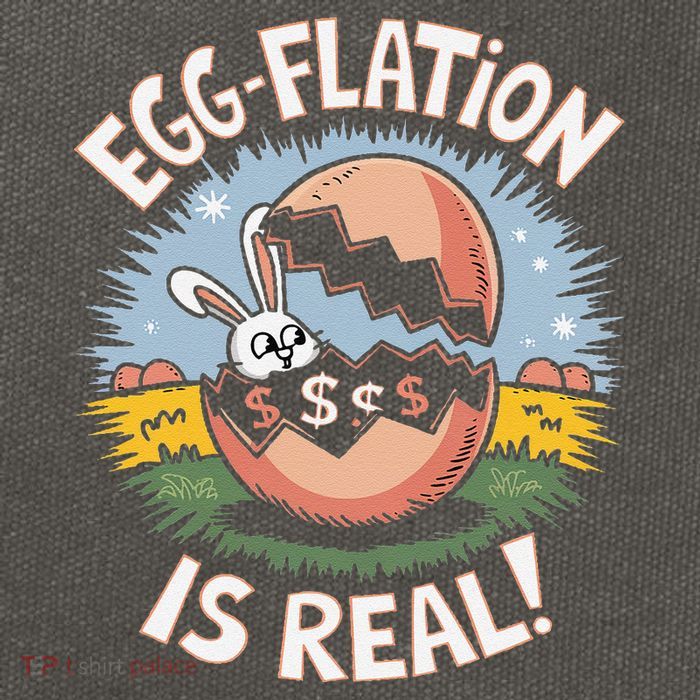 Funny Easter Jokes On Egg Inflation Eggflation Eggflation Cotton Canvas Backpack