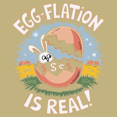 Funny Easter Jokes On Egg Inflation Eggflation Eggflation T-Shirt