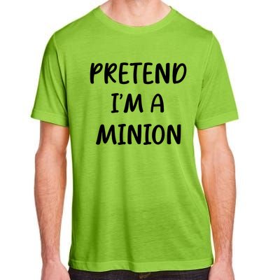 Funny Easy Lazy Halloween Pretend IM A Minion Costume Adult ChromaSoft Performance T-Shirt