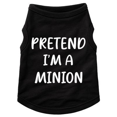 Funny Easy Lazy Halloween Pretend IM A Minion Costume Doggie Tank