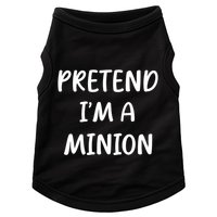 Funny Easy Lazy Halloween Pretend IM A Minion Costume Doggie Tank