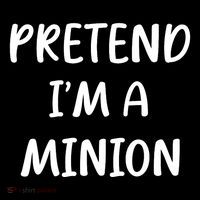 Funny Easy Lazy Halloween Pretend IM A Minion Costume Flexfit Unipanel Trucker Cap