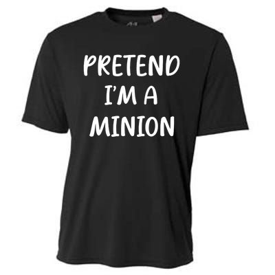 Funny Easy Lazy Halloween Pretend IM A Minion Costume Cooling Performance Crew T-Shirt